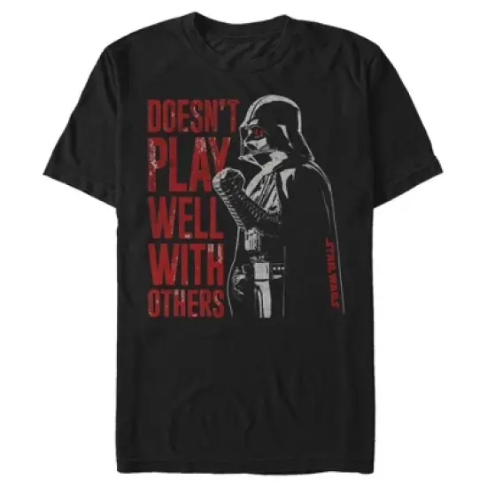 Men's Star Wars Darth Vader Doesn't Play Well T-Shirt image {3}