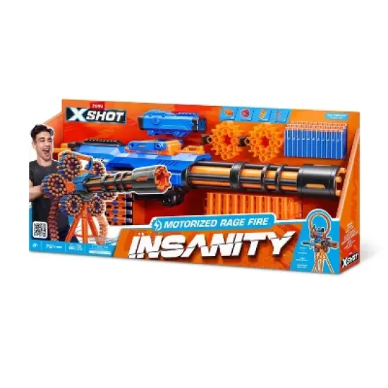 XSHOT Insanity Motorized Rage Fire Toy Dart Blaster by ZURU image {1}