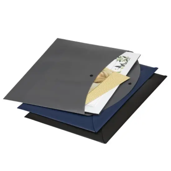 Smead Project Envelope, Snap Closure, Top Load, Tabloid Size 12" x 18", Assorted Colors, 6 per Pack (89691) image {9}