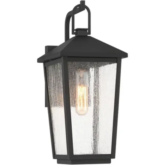 John Timberland Misty 16 1/4" High Sand Black Outdoor Wall Light image {9}