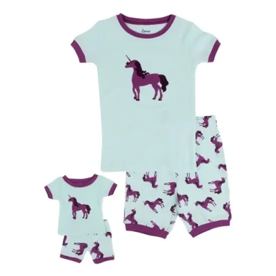 Leveret Girls and Doll Matching Short Pajamas image {8}
