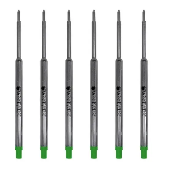 Monteverde Ballpoint Pen Refill Medium Point Green Ink 6 Pack (W133GN) image {1}