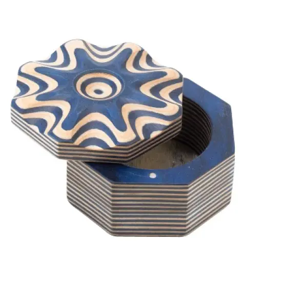 Island Bamboo Pakkawood Salt Cellar image {1}