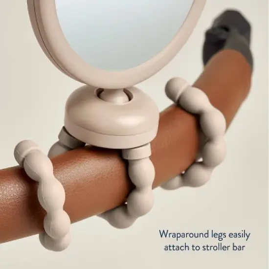Itzy Ritzy Itzy Peek Stroller Mirror with Easy Attach Design - Tan Bear image {5}
