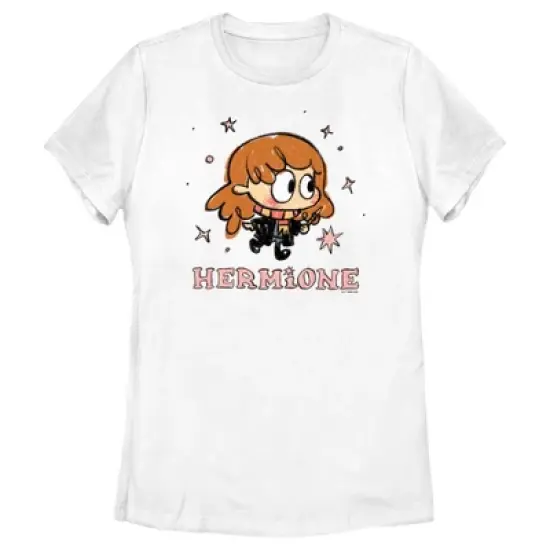 Women's Harry Potter Hermione Starry Cartoon T-Shirt image {3}