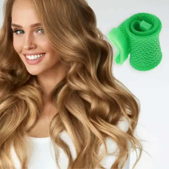 Unique Bargains Portable Hair Rollers 0.79"x1.18" Assorted Color 1 Set image {1}