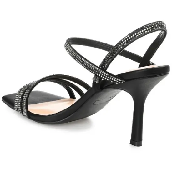 Journee Collection Womens Coraa Tru Comfort Foam Open Toe Mid Stiletto Pumps image {6}