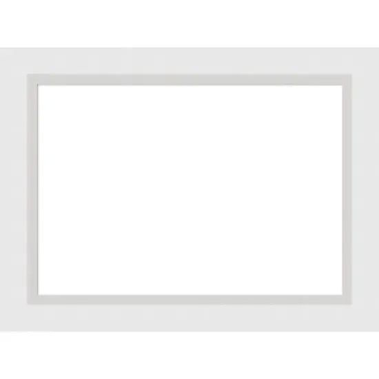 Amanti Art Blanco White Framed Dry Erase Magnetic Board image {9}