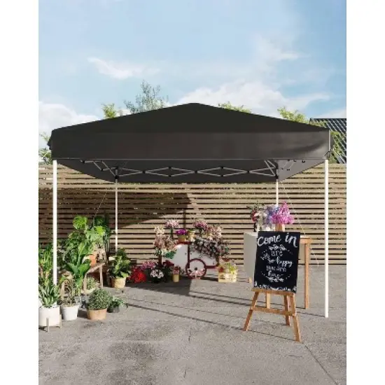 10x10 FT Canopy Tent, Outdoor Shelter with 3 Adjustable Heights, Quick Setup, Includes 4 Sandbags & Carry Bag, Ideal for Camping, Parties image {6}