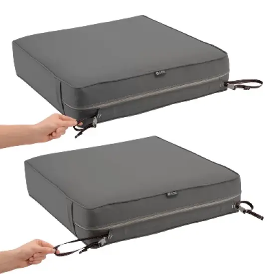 Classic Accessories - Montlake Water-Resistant Patio Seat Cushion Solid image {5}