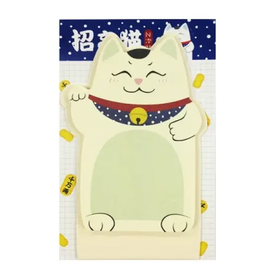 Wrapables Fortune Cat Memo Bookmark Sticky Notes (Set of 2) image {9}