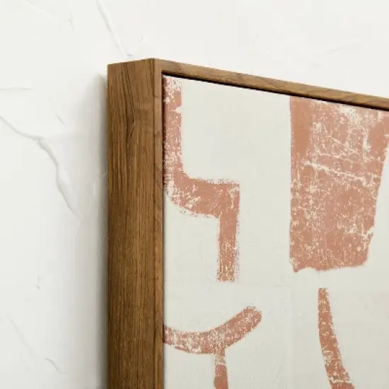 30" x 24" Painted Look Pattern Framed Canvas - Opalhouse&trade; designed with Jungalow&trade; image {2}