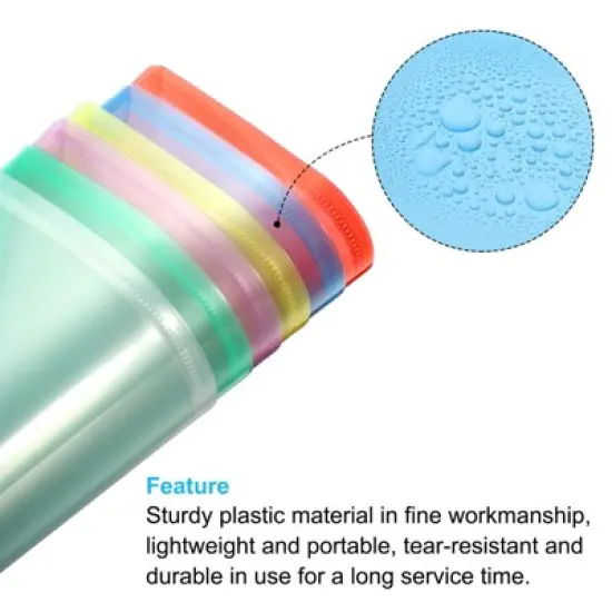 Unique Bargains Office Snap Closure Envelopes File Folder 10 Pcs image {4}