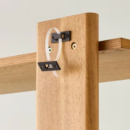 Natural Wood Bookcase - Hearth & Hand&trade; with Magnolia image {4}