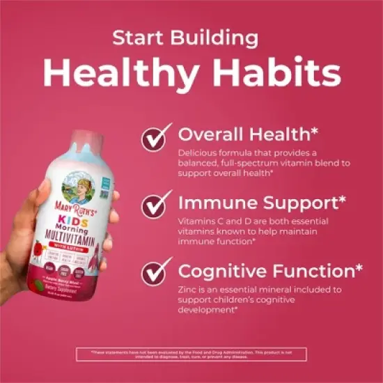 Kids Liquid Multivitamin with Lutein Apple Berry Blast 15.22 fl oz image {4}