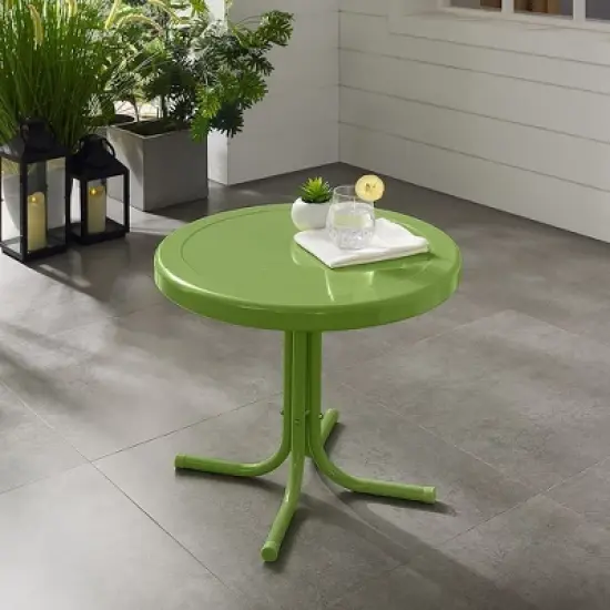 HomeStock Griffith Outdoor Metal Side Table image {15}