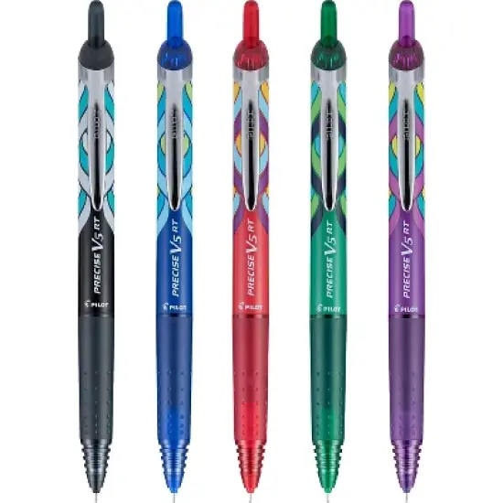 Pilot Precise V5 Deco Collection Pens Assorted 5/Pk 2409290 image {1}