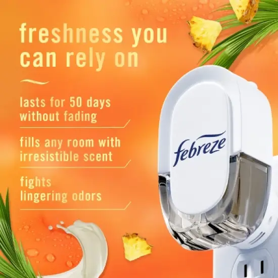 Febreze Luxe Plug Dual Air Freshener Refills - Tropical Blend - 1.75 fl oz/2ct image {1}