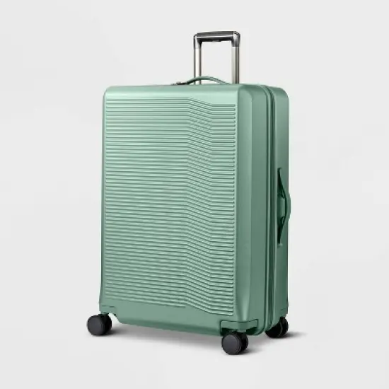Signature Hardside Large Checked Spinner Suitcase - Open Story&trade; image {9}