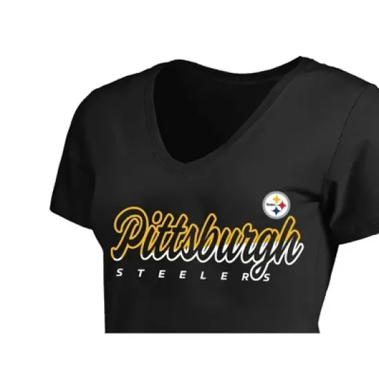 NFL Pittsburgh Steelers Short Sleeve V-Neck Plus Size T-Shirt image {2}