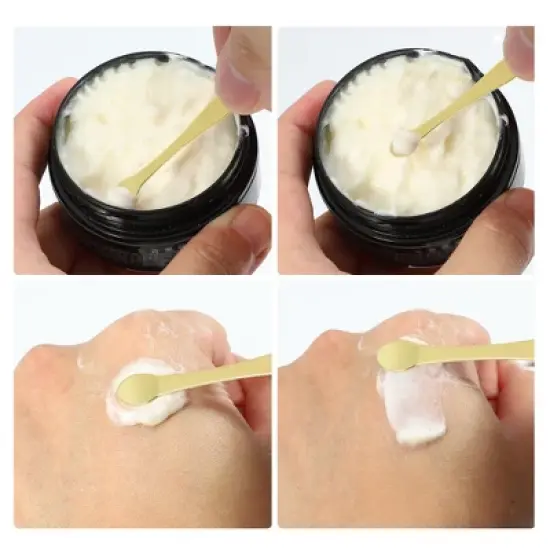 Unique Bargains Hangable Large Handle Mini Makeup Cosmetic Spoon 2 Pcs image {4}