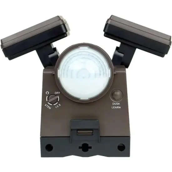 IQ America Motion Security Flood Light - 700 Lumen, 35ft Range, 180&deg; Detection, Exit Detection, Battery Powered, Bronze image {3}