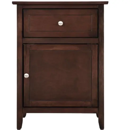 Passion Furniture Lzzy 1-Drawer Nightstand (25 in. H x 15 in. W x 19 in. D) image {6}