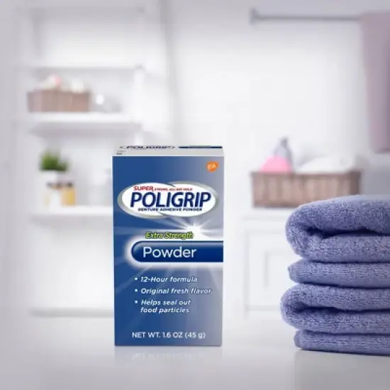 Poligrip Extra Strength Denture Powder - 1.6oz image {1}