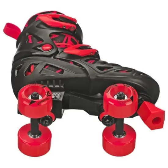 Roller Derby Trac Star Youth Kids' Adjustable Roller Skate - Gray/Black/Red image {2}