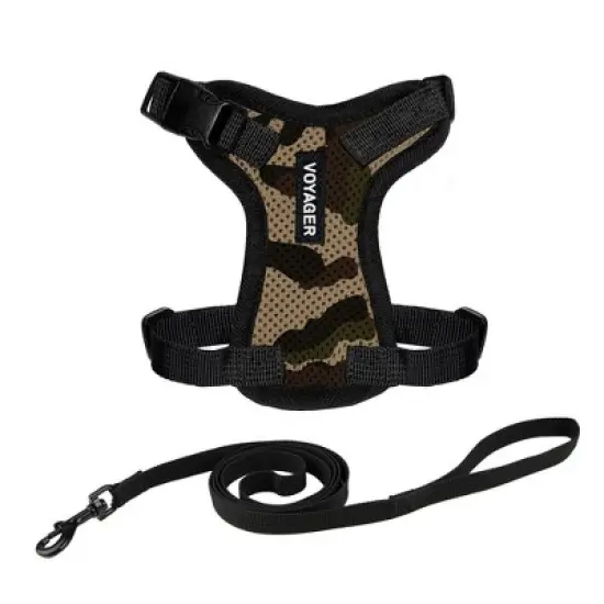 Step-in Lock Adjustable Cat Harness w. Cat Leash Combo Set with Neoprene Handle 5ft - Small, Medium and Large Breed Cats image {4}