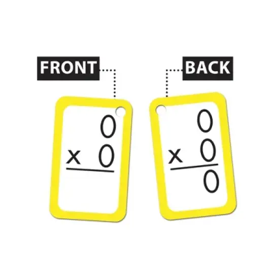 Edupress Math in a Flash Color-Coded Multiplication Flash Cards, 169 Cards image {1}