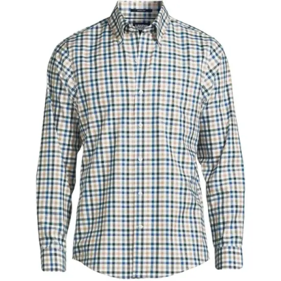 Lands' End Men's Traditional Fit No Iron Twill Shirt image {18}
