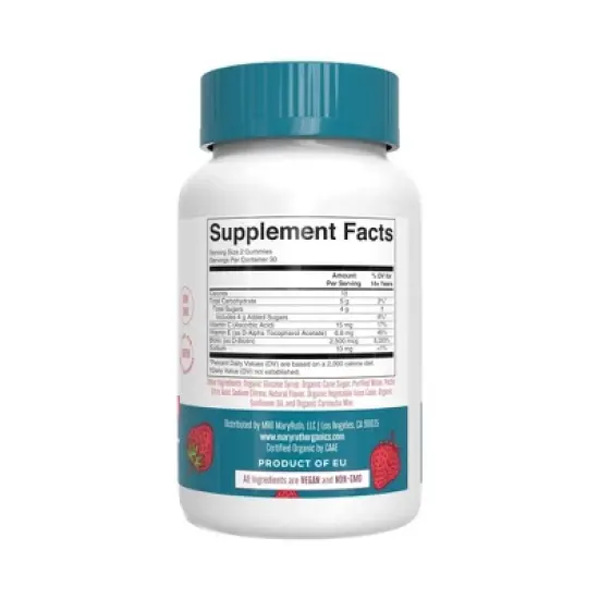 MaryRuth's Organic Hair Skin & Nails Vegan Gummies - Strawberry - 60ct image {1}