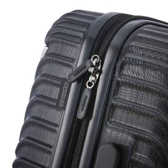 American Tourister Kids' Mickey Molded Hardside Carry On Spinner Suitcase - Black image {1}