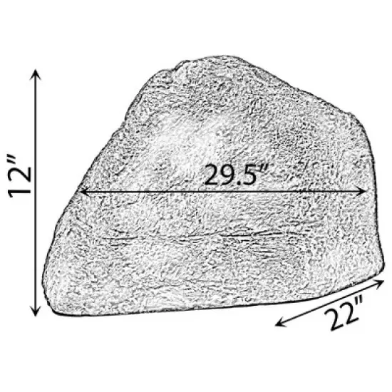 Outdoor Natural Artificial Diamond Rock Decor for Gardens, Lawns, and Landscapes image {6}