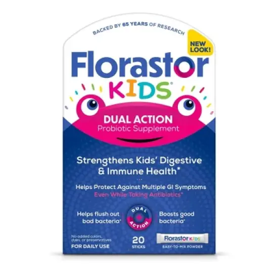 Florastor Kids' Digestive Probiotic Easy-To-Mix Powder - 20ct image {8}