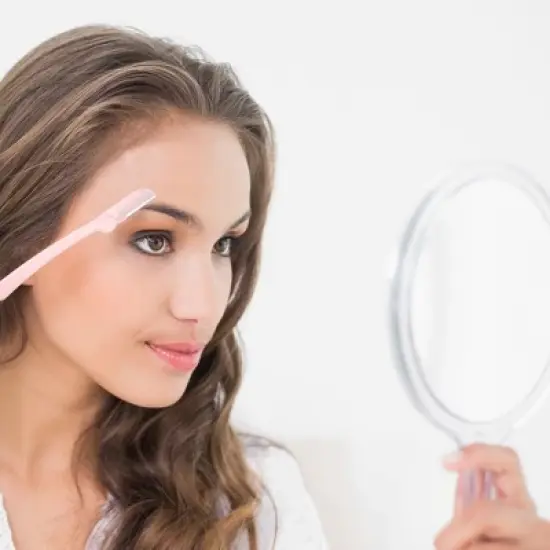 Unique Bargains Stainless Steel Eyebrow Razor 6 Pcs image {4}