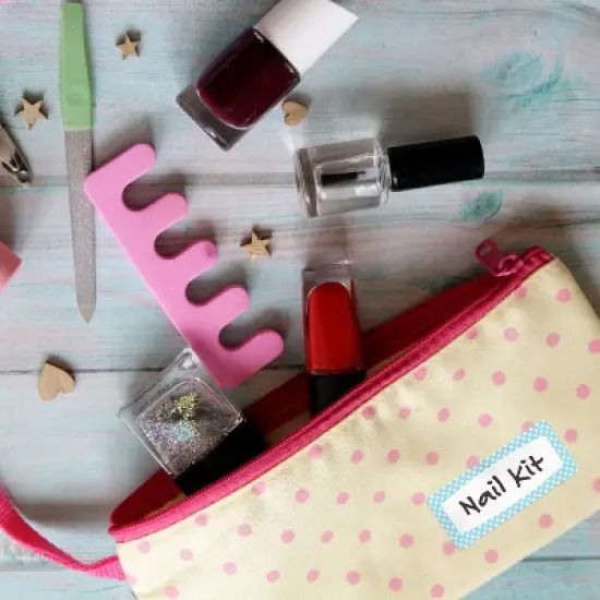 Avery No-Iron Fabric Name Labels, Soft Pastels Preprinted Designs, Handwrite-Only, 2-Pack, 48 Preprinted Labels (22282) image {6}