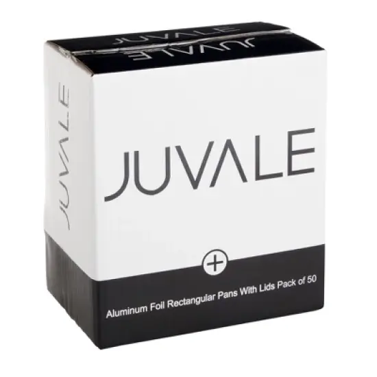 Juvale 50 Pack Disposable Aluminum Loaf Pans with Lids, 22oz Tins for Baking, Heating, Storing, 8.5 x 2.5 x 4.5 In image {7}