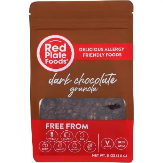 Red Plate Foods Dark Chocolate Granola - Case of 6 - 11 oz image {1}