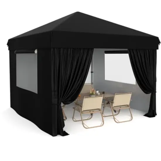 Garvee 10x10 Pop Up Canopy Tent Outdoor Canopy One-Person Set Up Heavy Duty Commercial Instant Tent Shelter, 4-Sidewall image {7}