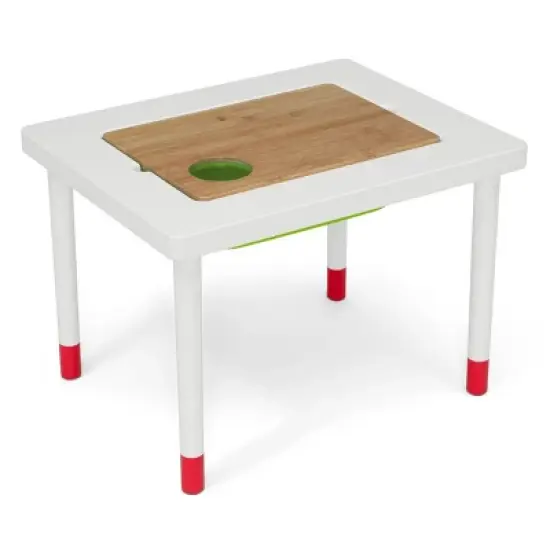 Delta Children Compact Play and Learn Sensory Table for Kids' Includes Musical Instruments - White/Natural image {8}