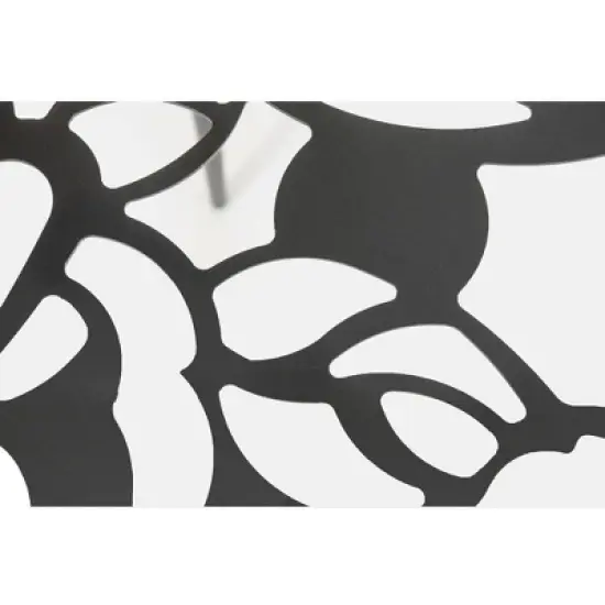 LeisureMod Devon 5-Piece Aluminum Outdoor Patio Dining Set - Glass Top, Stackable Chairs image {10}