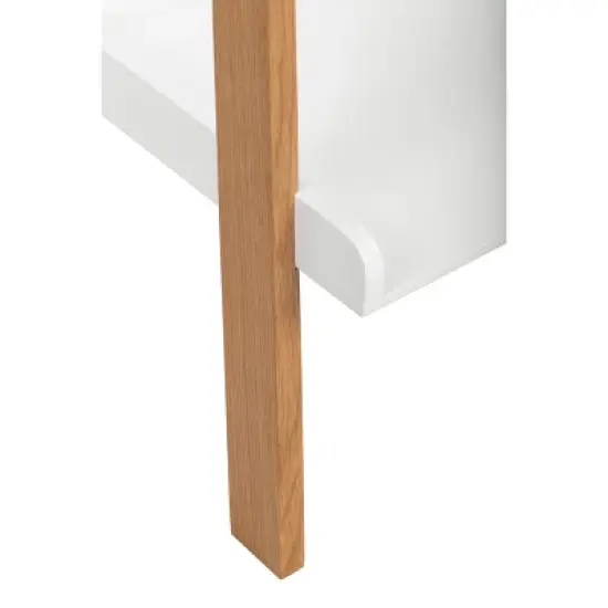 76" Remus Ladder Bookshelf Modern Oak and White - Universal Expert image {5}