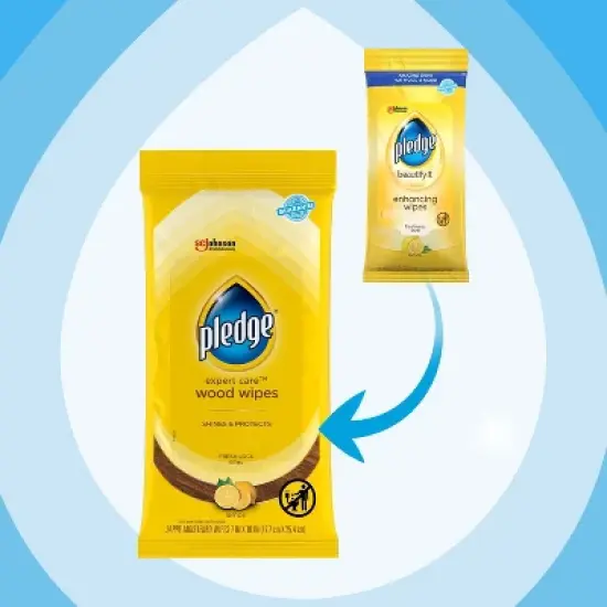 Pledge Multisurface Enhancing Wipes - Lemon - 24ct image {1}