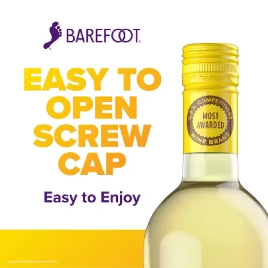 Barefoot Cellars Pinot Grigio White Wine - 750ml Bottle image {4}