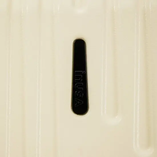 InUSA Drip Lightweight Hardside Medium Checked Spinner Suitcase - Sand image {13}