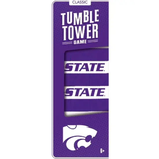 MasterPieces Real Wood Block Tumble Towers - NCAA Kansas State Wildcats image {4}