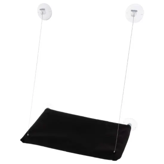 PETMAKER Cat Window Perch for Large Cats, Black image {5}