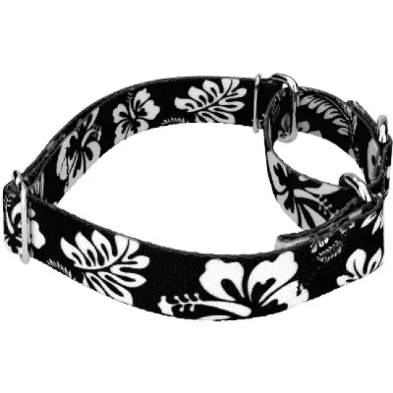 Country Brook Petz - Black Hawaiian Martingale Dog Collar image {5}